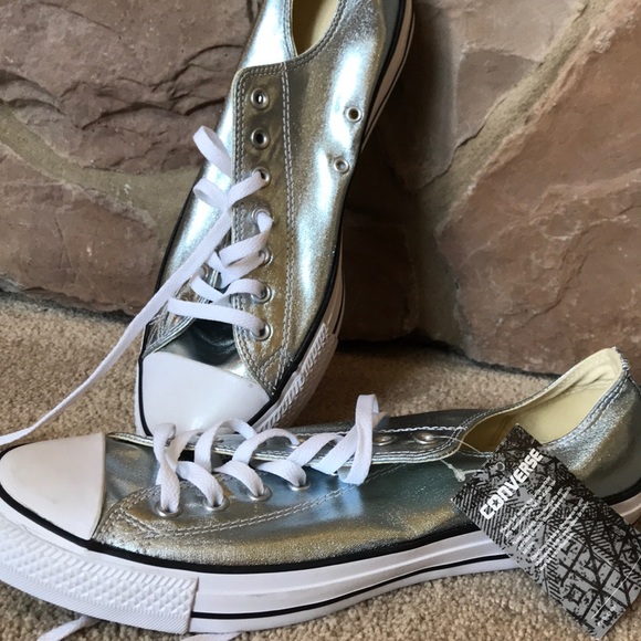 mens silver converse